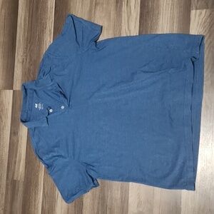 H & M  Slim Fit Coupe  Etroite Polo Blue Size XL